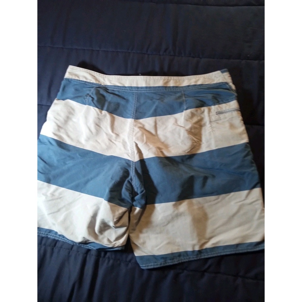 Patagonia Swim Trunks Mens 36 Blue Colorblock‎ Drawstring Board Shorts Stretch - Picture 5 of 5